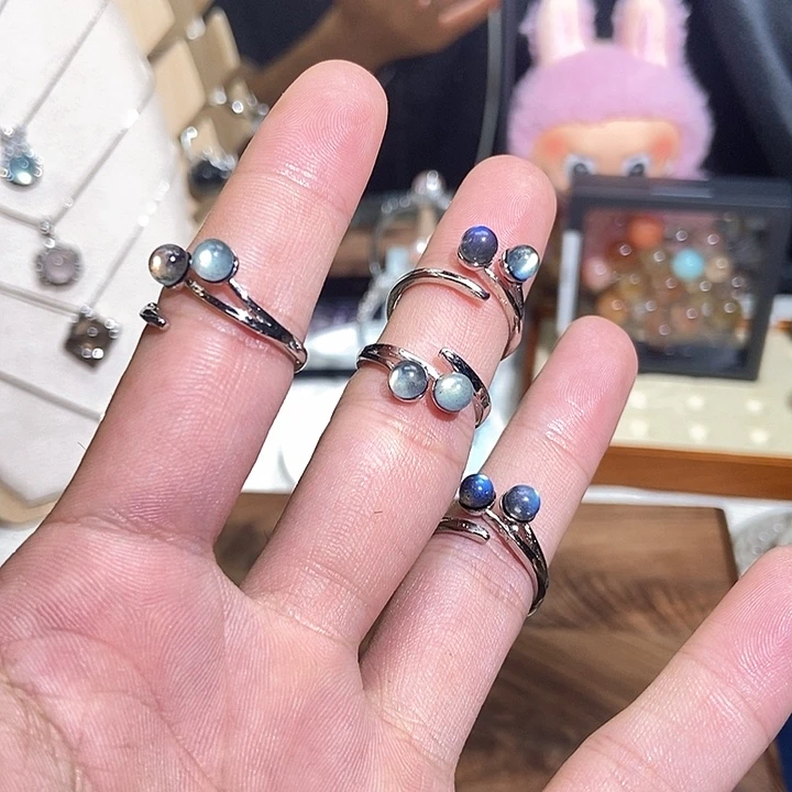 合金手链水晶月光石戒