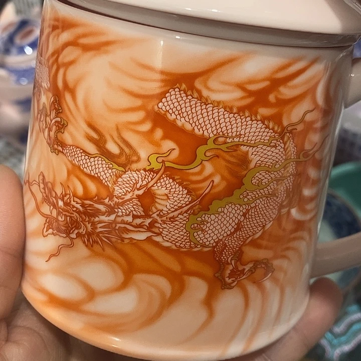 摆件陶景德镇陶瓷主人杯13444