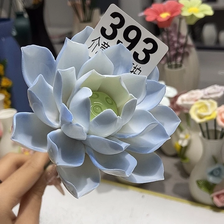 陶瓷纯手工捏花设计