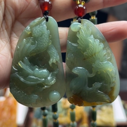岫玉挂件未镶嵌挂件