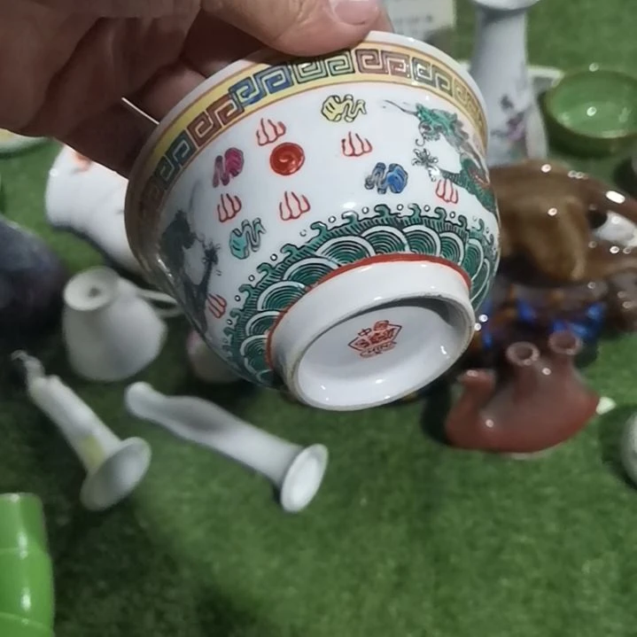 摆件，烧制问题都是正常的9号口有窑裂