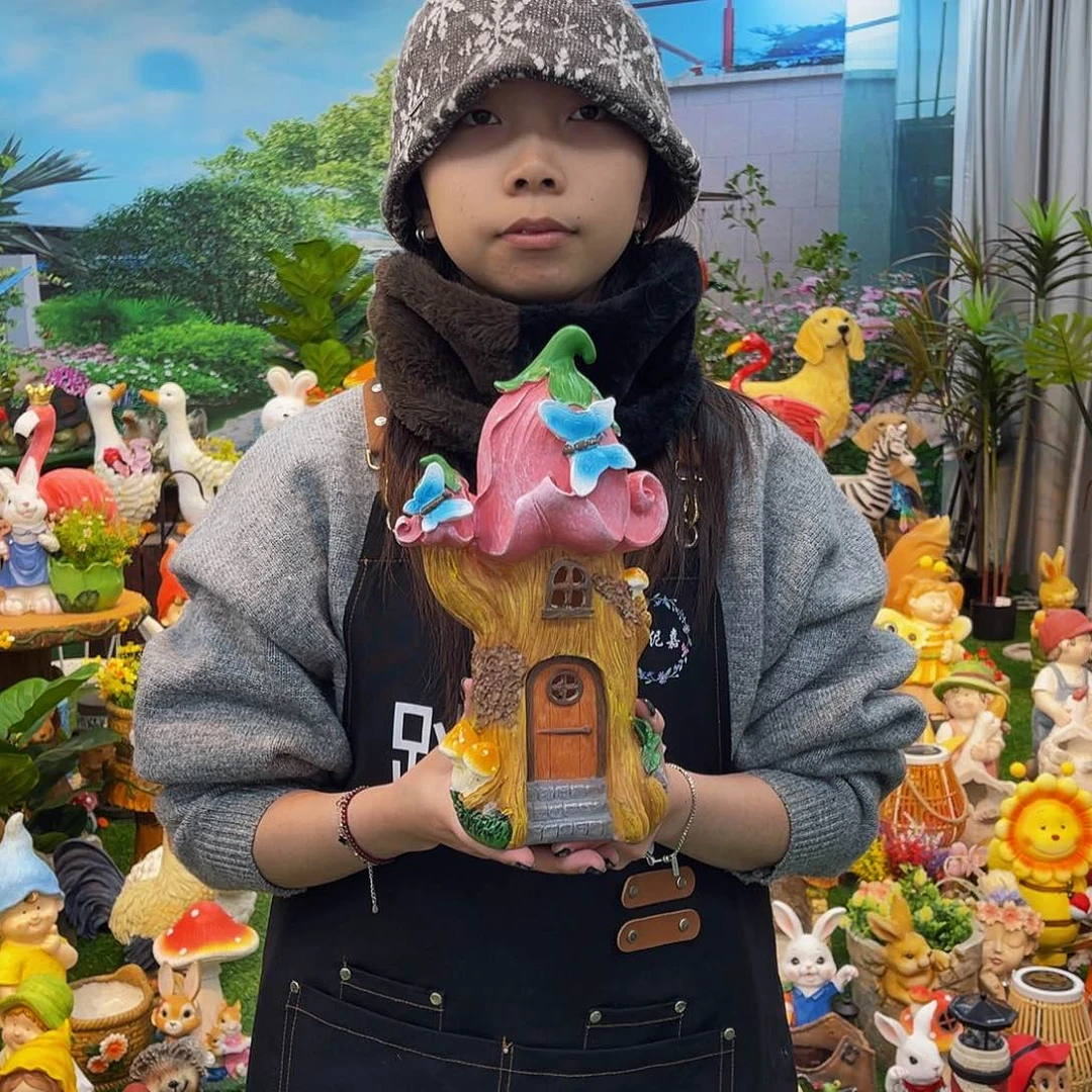 红陶花园庭院摆件&000&