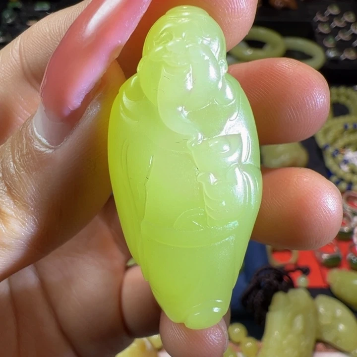 和田玉（黄玉）颈饰未镶嵌