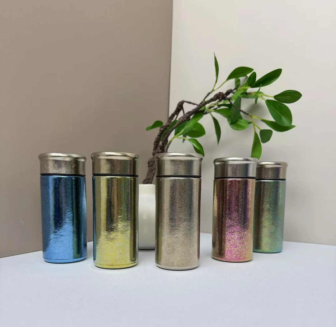 200ml 纯钛口袋杯双层蘑菇盖内外纯钛保温杯小巧便携