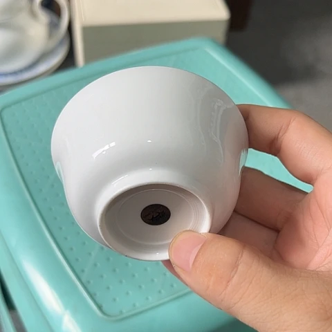 陶瓷大球泥压手杯一个
