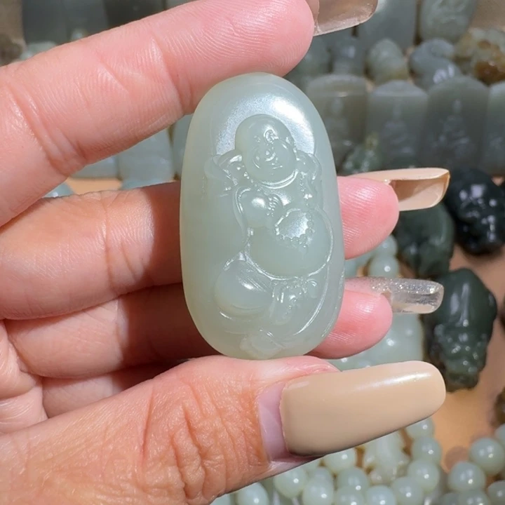 和田玉未镶嵌挂件