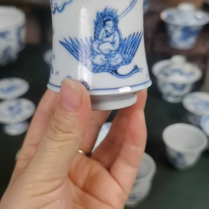 兰亭墨色四乘图人物