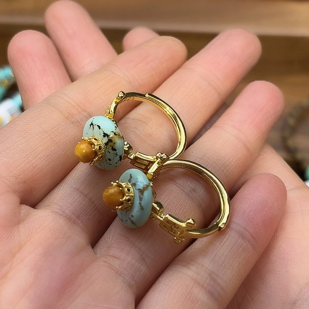 琥珀戒指未镶嵌蜜蜡戒指多样发其一