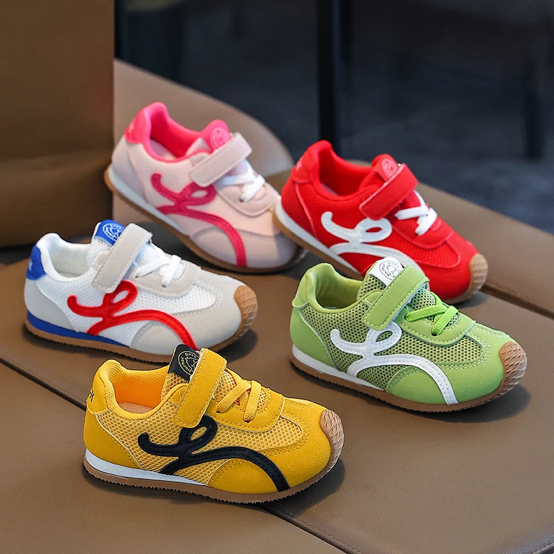 儿童德训鞋2025年夏季爆款单网透气男宝宝运动鞋防滑女童阿甘鞋潮