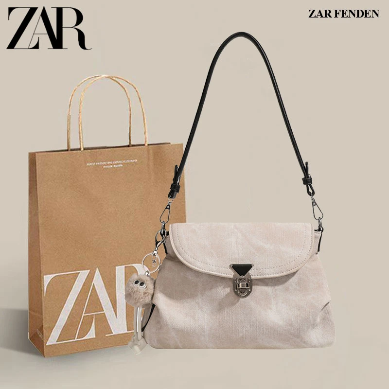 ZAR FENDEN 晕染春色单肩包包女式2025新款高级感小众流行斜挎包