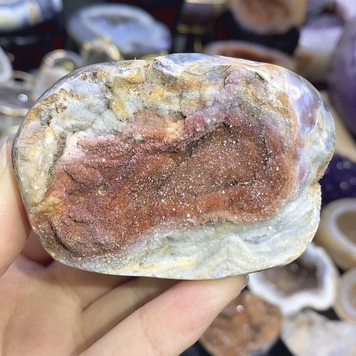 水晶珠宝半成品未镶嵌流沙块
