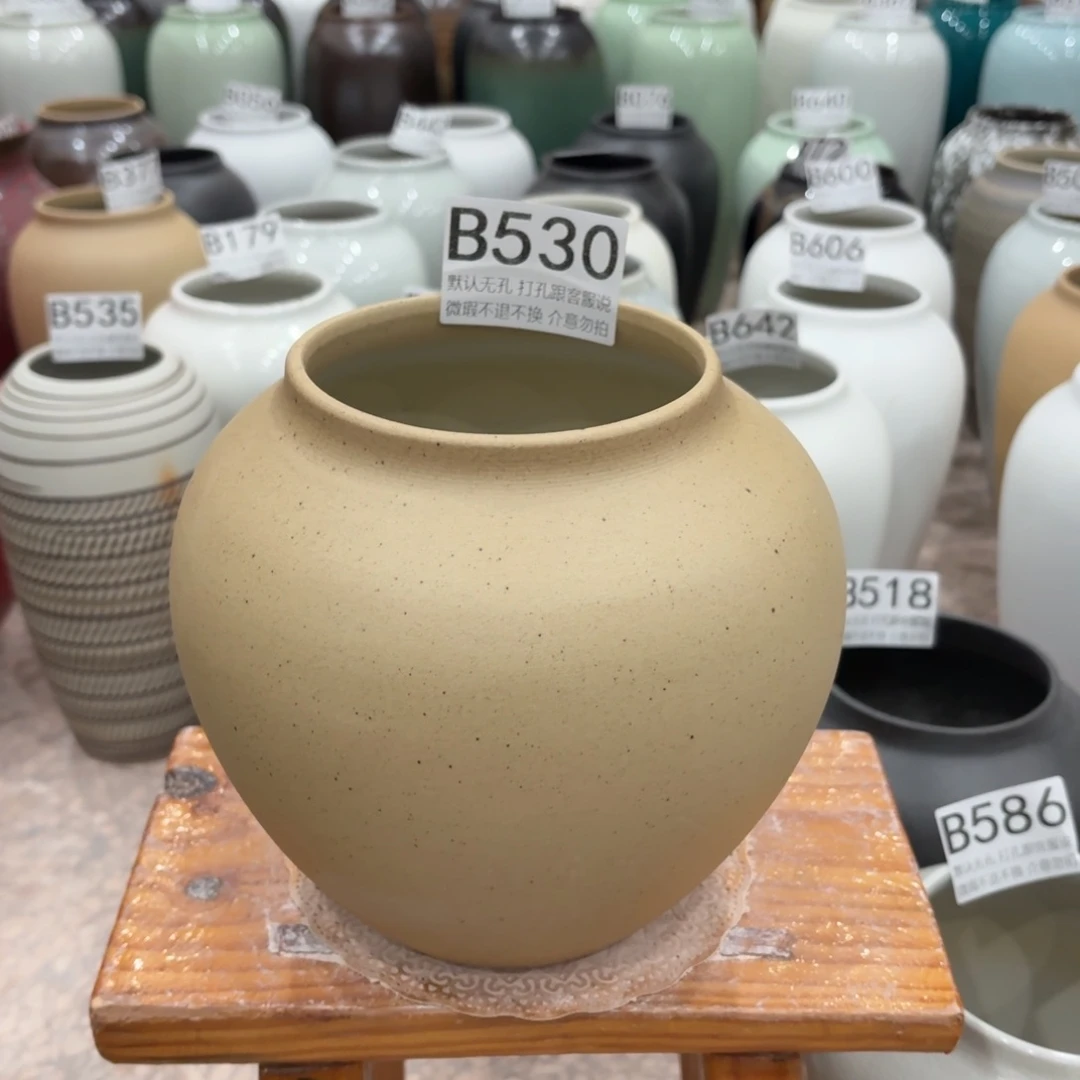 摆件陶瑕疵530景德镇陶瓷花瓶高18口11