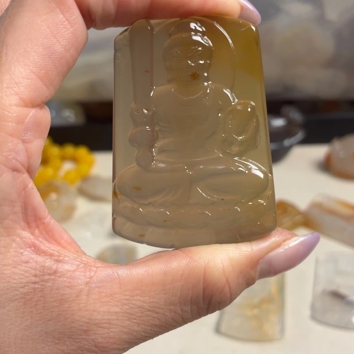 玛瑙/玉髓未镶嵌吊坠(不含链)