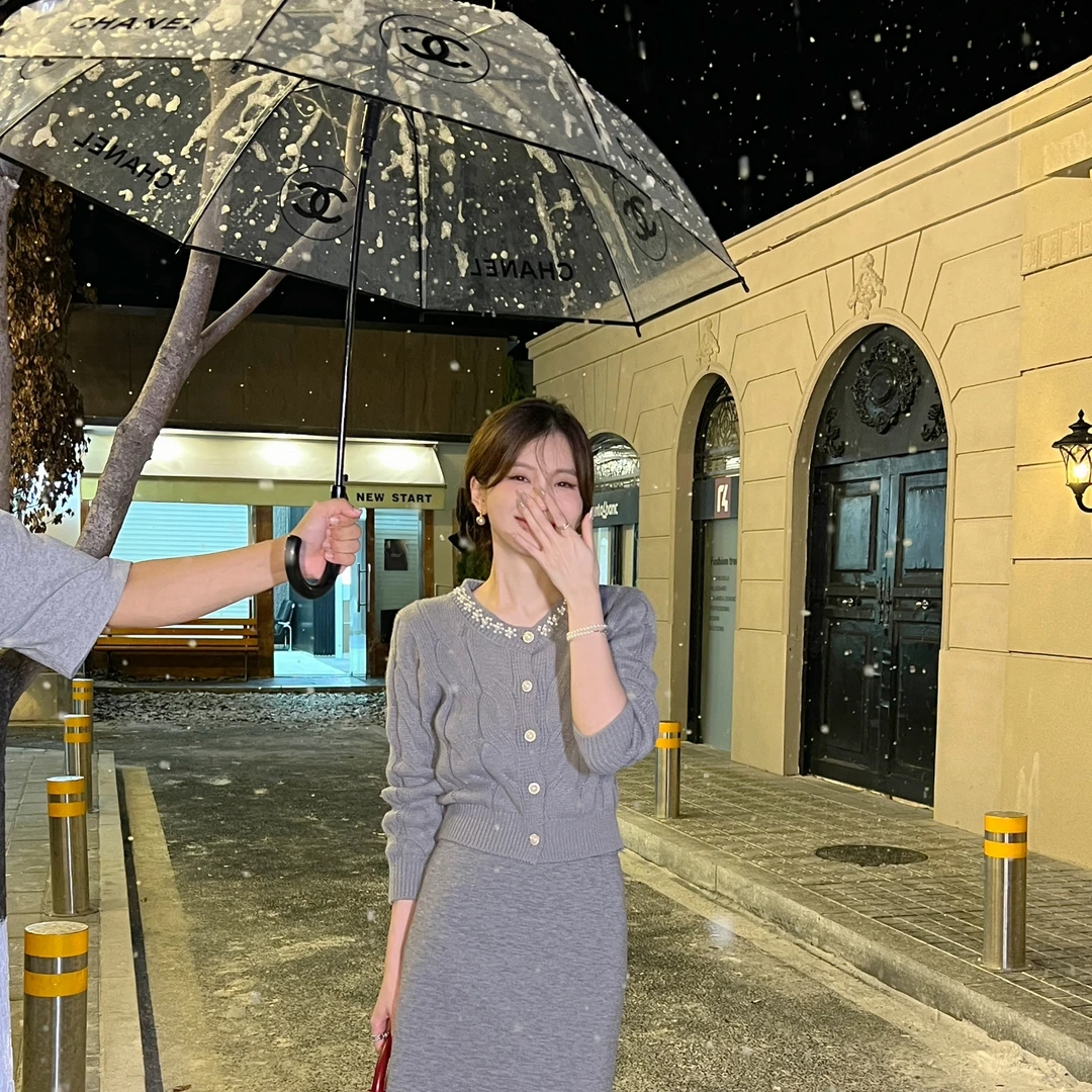 【芝士Cheese】深邃之眸 毛呢加厚半身裙（松紧腰）