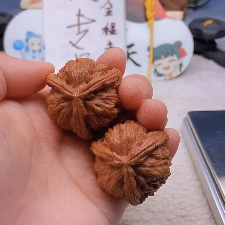 吊坠文玩核桃一**间三棱