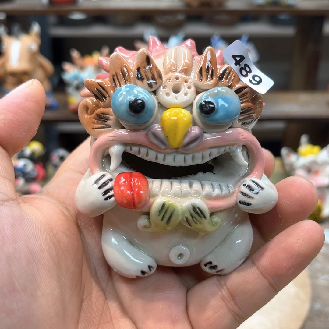 摆件直播间纯手工陶瓷摆件489