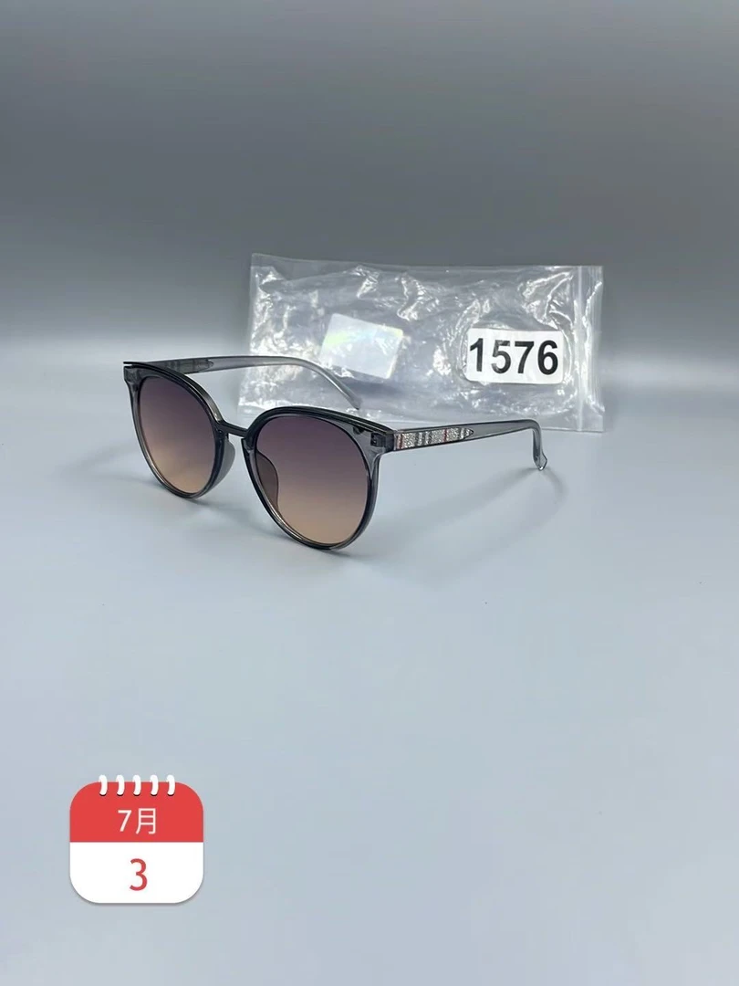 1576高品质高颜值渐变眼镜太阳镜圆形