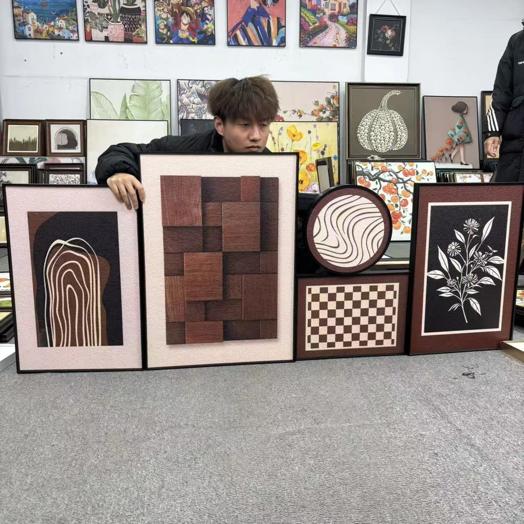 法式复古风花卉客厅卧室沙发背景墙立体装饰画500