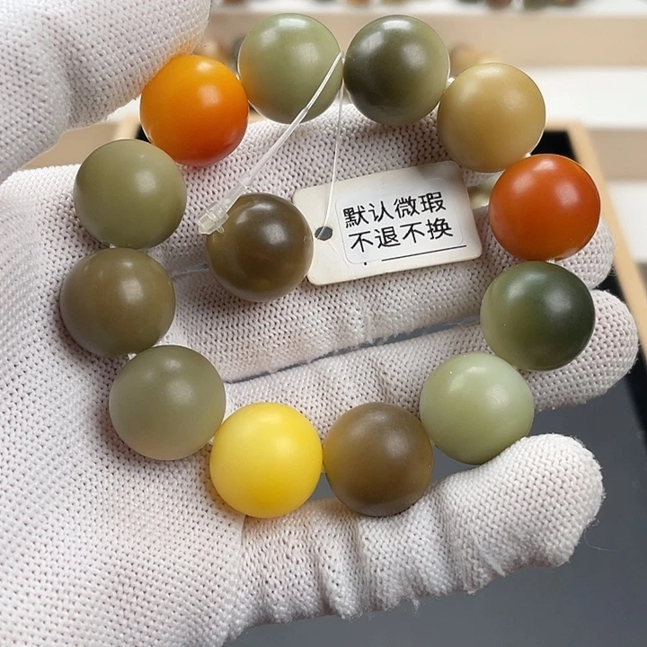 吊坠白玉菩提卡20手工干磨
