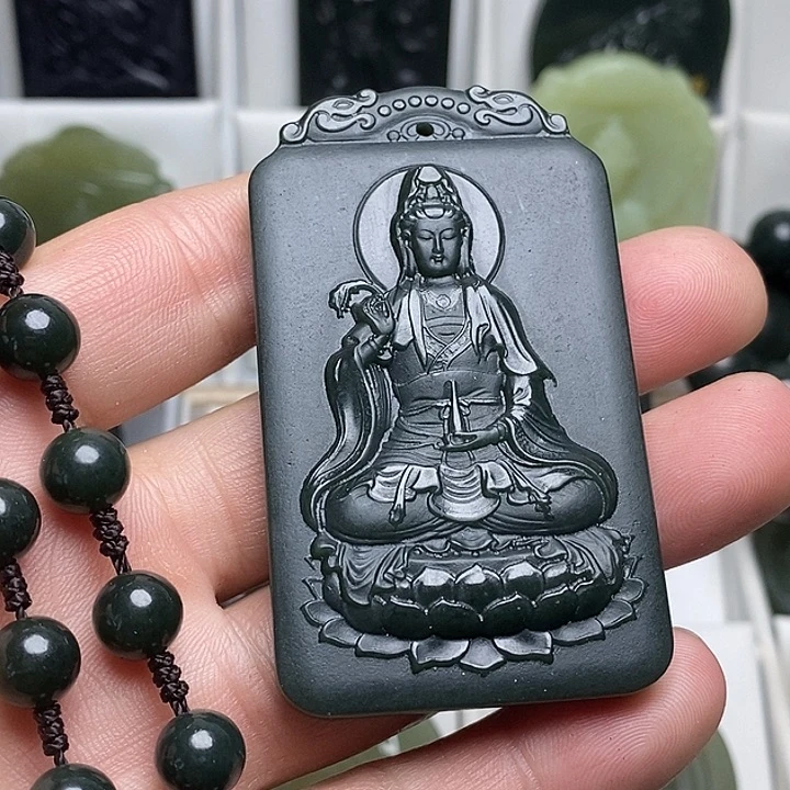 和田玉（青玉）未镶嵌颈饰