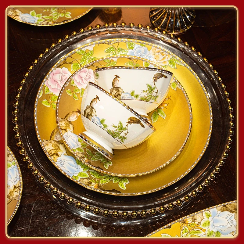 【双节活动专场】单拍散件-琴瑟和鸣散件单碗单盘自选自配