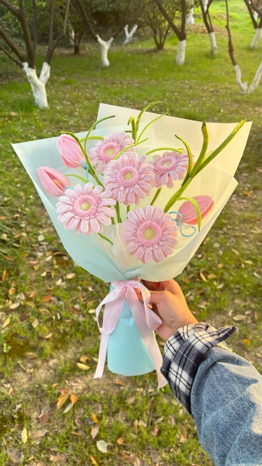 成品扭扭棒花束DIY创意礼物送朋友送闺蜜生日礼物