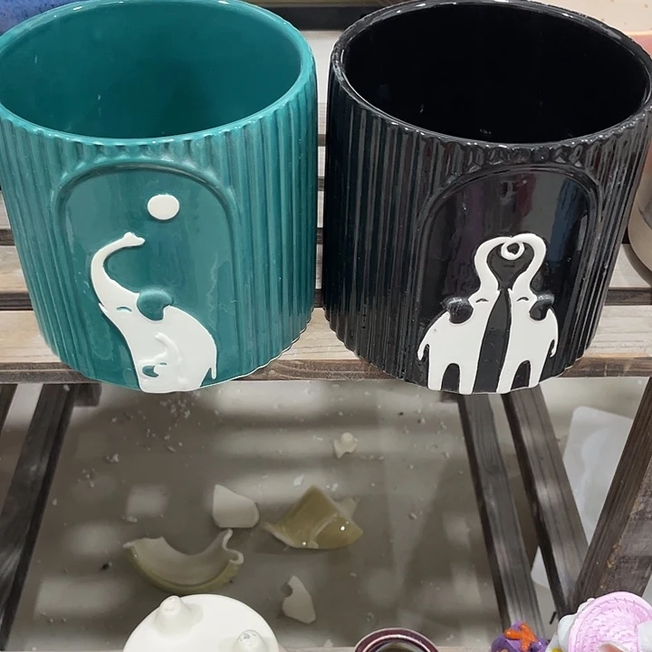 红陶陶瓷花盆凑12米包邮