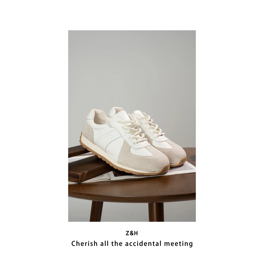 ZH【寻野】经典百搭简约款德训鞋女舒适复古潮流低帮女鞋