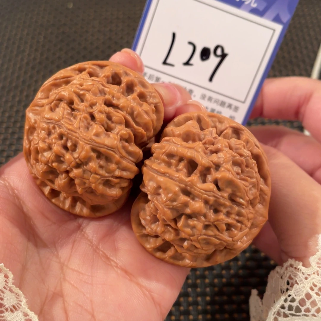 文玩核桃把件L209 官帽 48