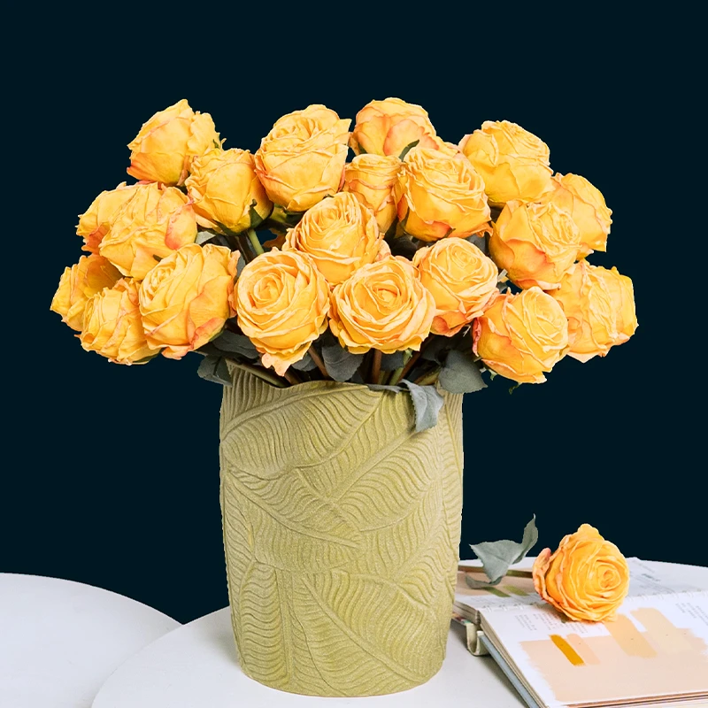 福利款 美筑里仿干花玫瑰花束假花仿真花摆设餐桌花摆件装饰花艺