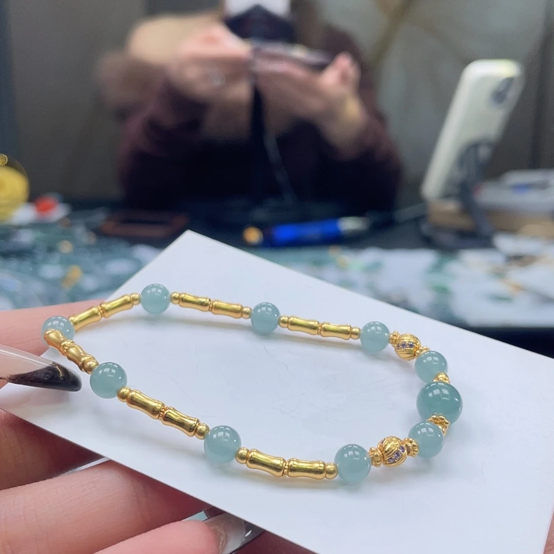 翡翠银S925镶嵌套链