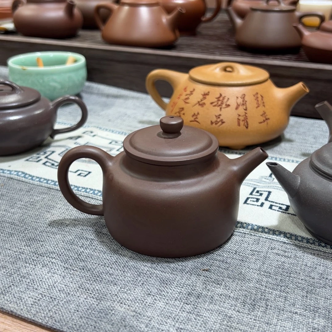 紫砂茶壶健健康康平平安安