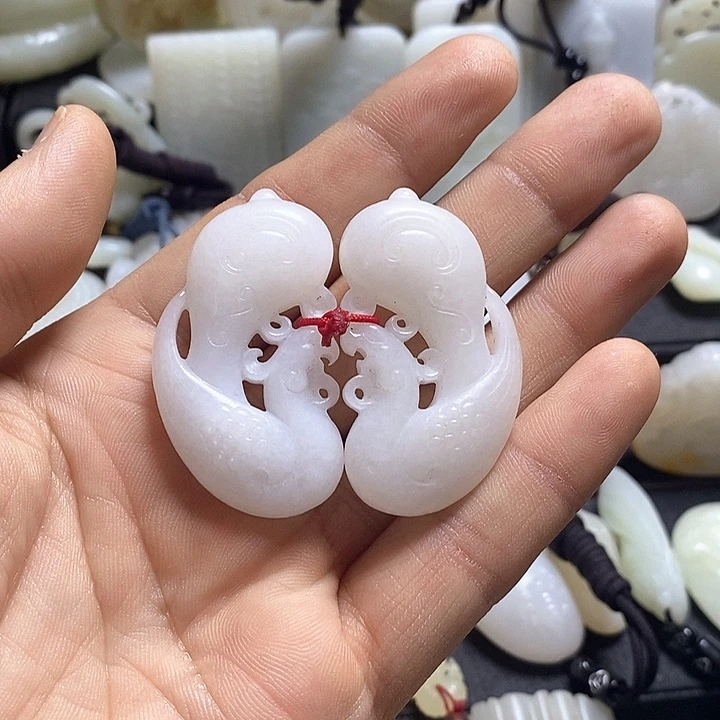 和田玉未镶嵌挂件一*准