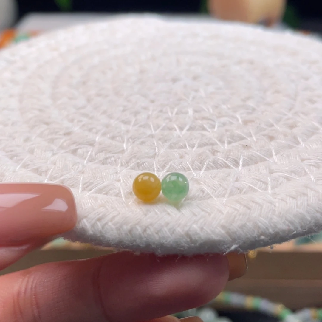 未镶嵌定制翡翠天然缅甸翡翠a货一对卡5