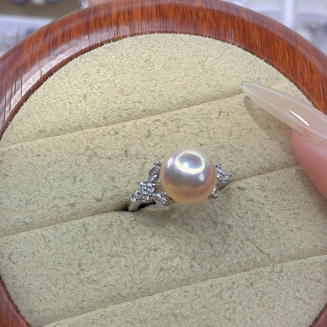 淡水珍珠戒指合金F