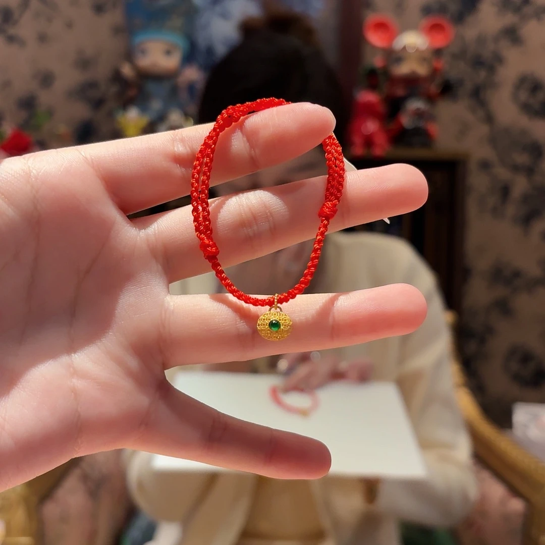 翡翠手绳18K金镶嵌多样性发其一