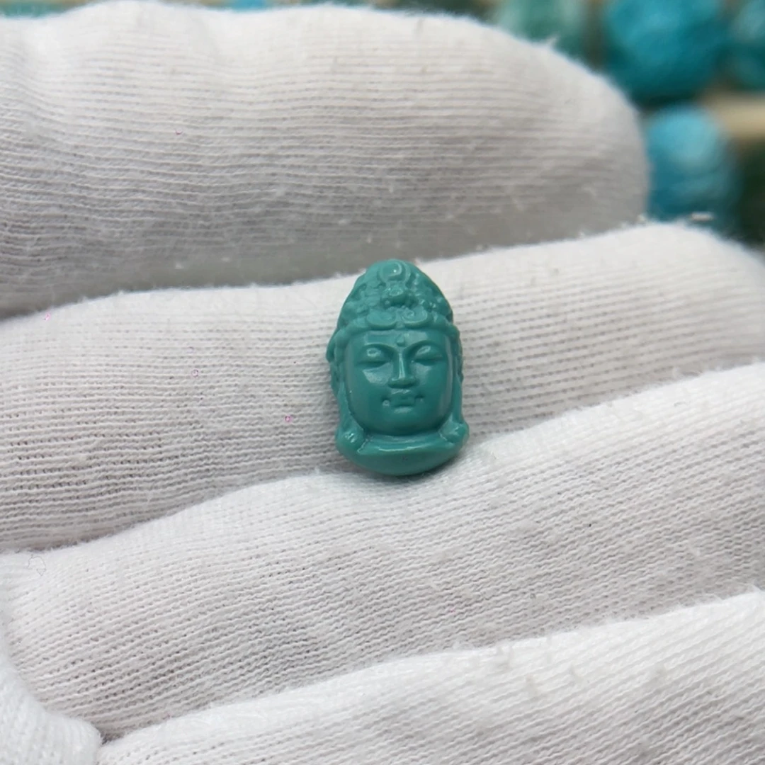 绿松石未镶嵌颈饰卡10.2-12.2-9.6