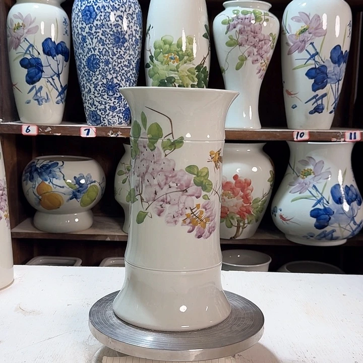 瓶竹子紫藤高29新款陶瓷