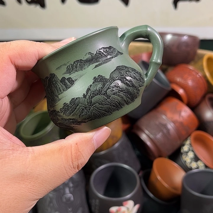 茶杯紫砂全手工紫砂主人杯