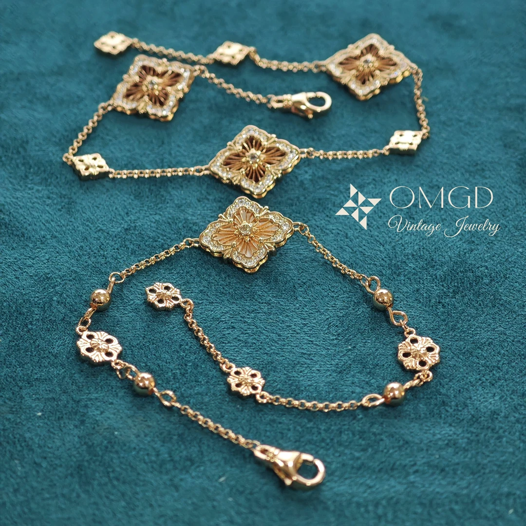 铜合金莫桑石手链 V金精工【S8156-3】AB面布布系列 轻奢时尚设计款