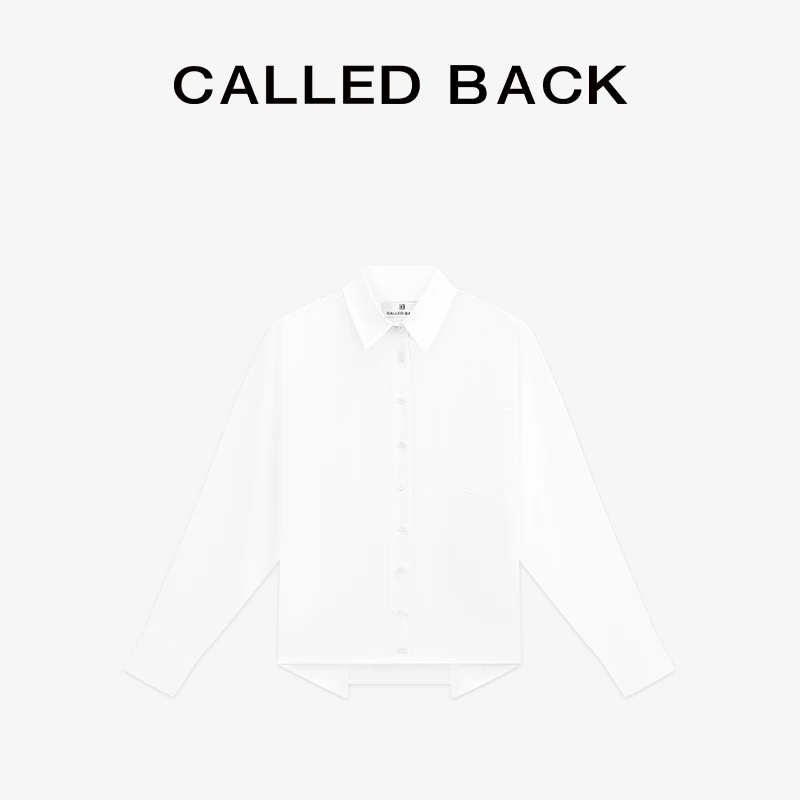 CALLED BACK早春新款小众设计师白色衬衫 2-21