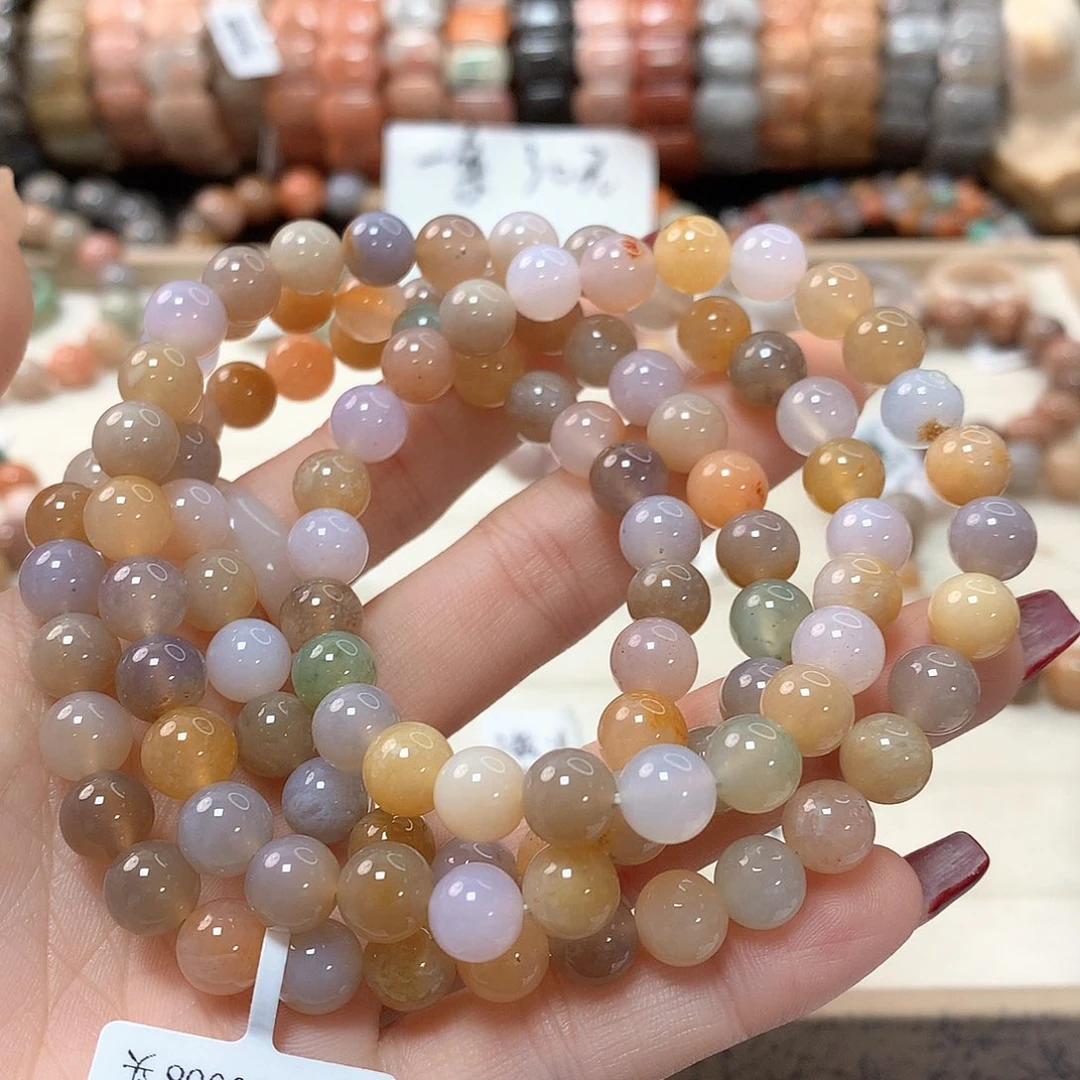 硅化珊瑚（珊瑚玉）手链未镶嵌无**神662