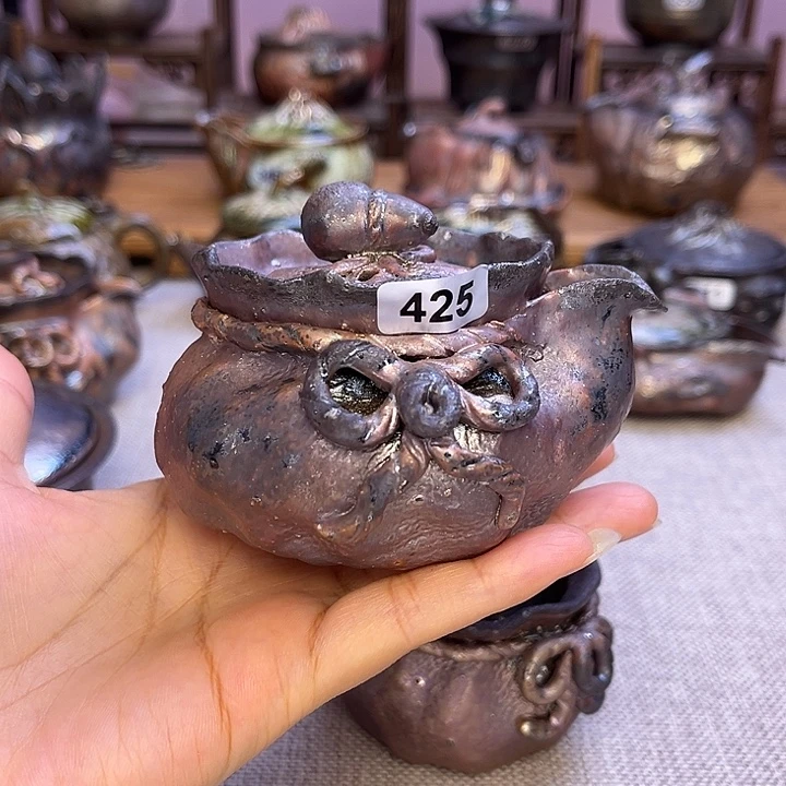 裸柴烧陶瓷手工茶器