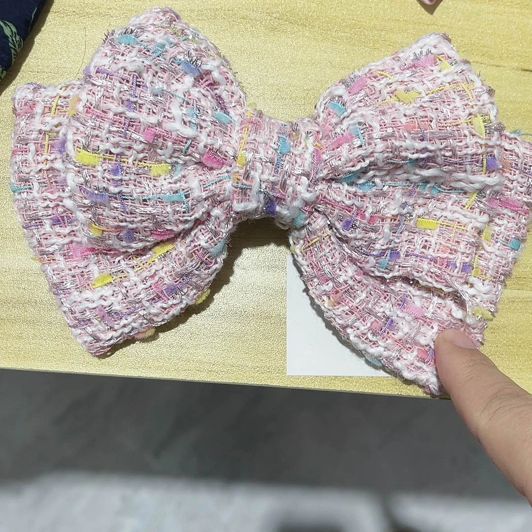 皮质铁合金蝴蝶结发夹