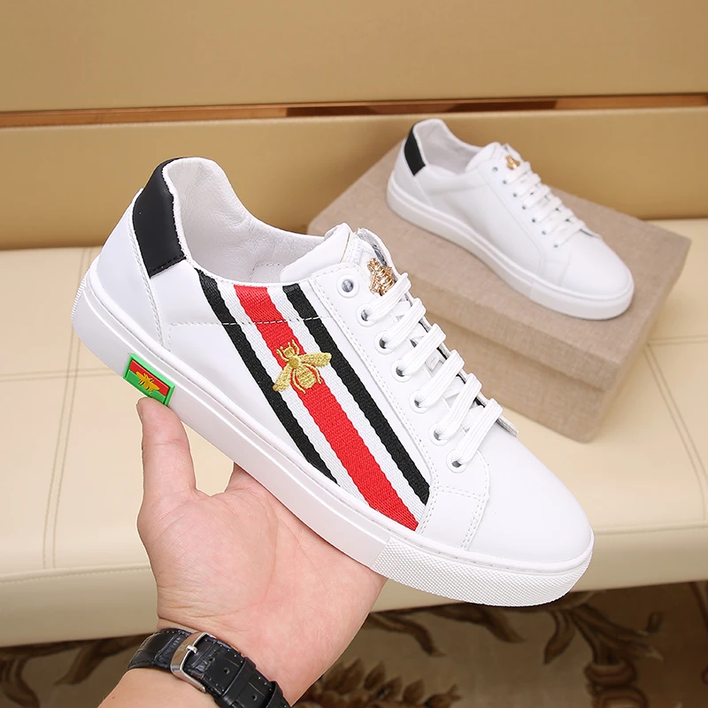 鞋子欧洲站春季新款男士运动白色百搭男鞋低帮休闲板鞋小白鞋男