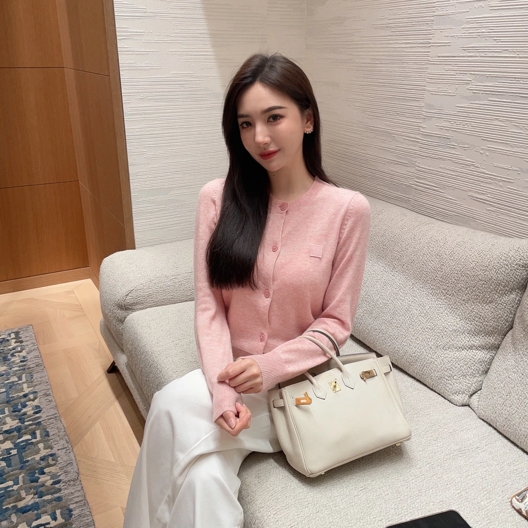 【KANADI】气质温柔风粉色开衫K0438