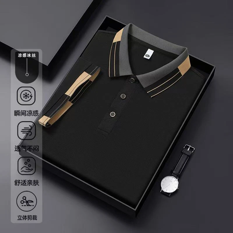 【光头专属】【意大利退柜】短袖T恤夏季新款男士翻领Polo宽松上衣