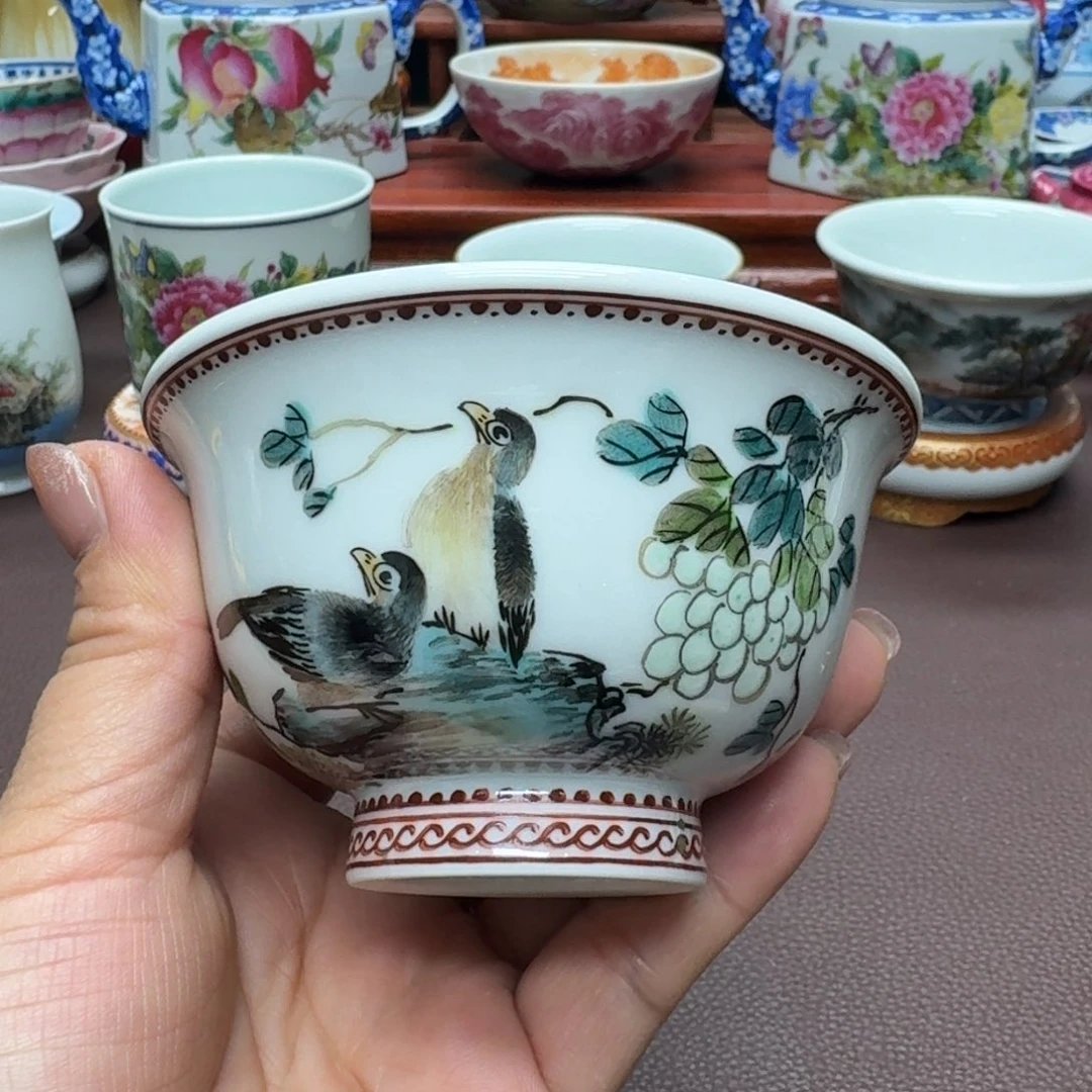 瓷片景德镇仿古手工制作精品展示