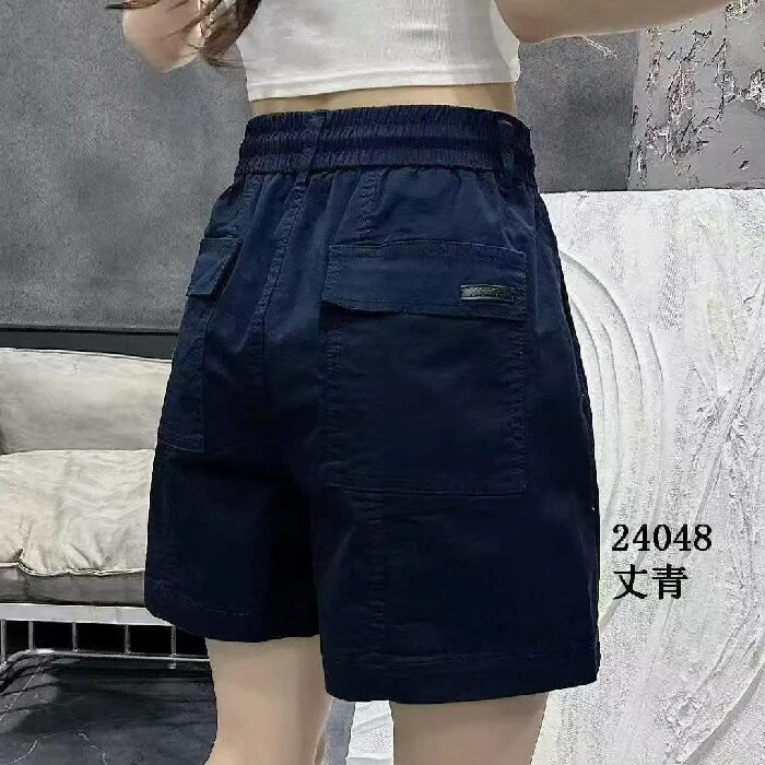 24048#欧货夏季水洗棉舒适短裤（40cm左右裤长）