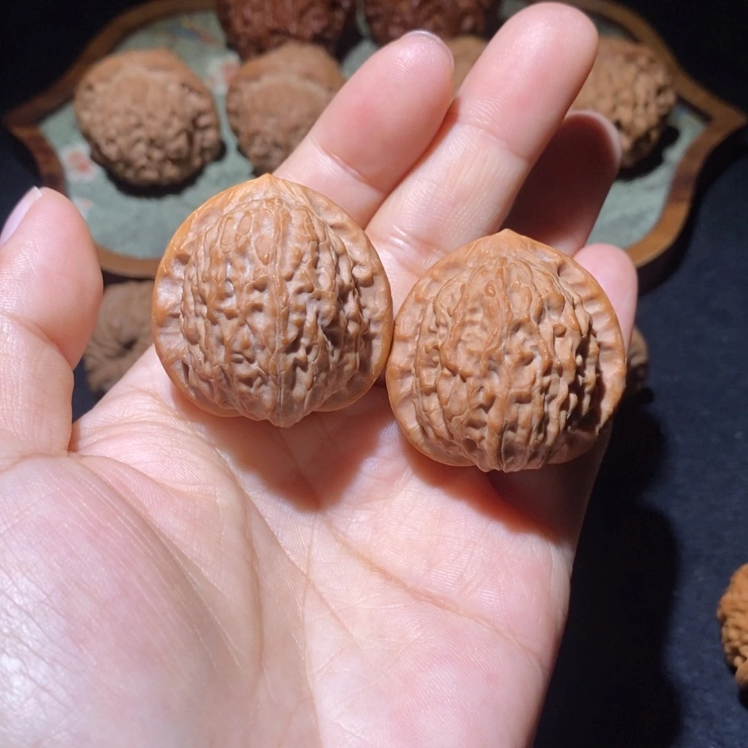 把件文玩核桃34.5贵妃帽